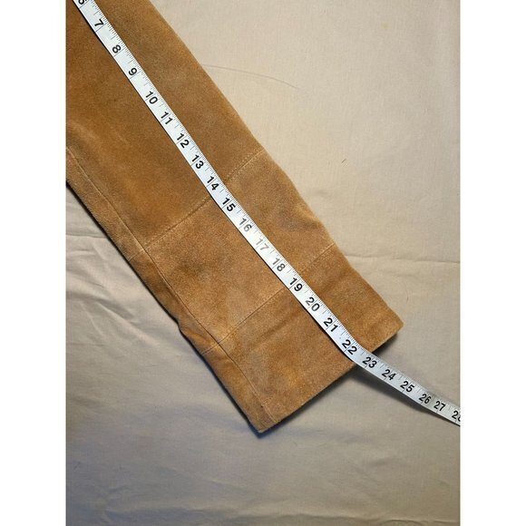 Women's Jordache  100% Leather Long Sleeved Tan‎ Lined Coat - Picture 11 of 11